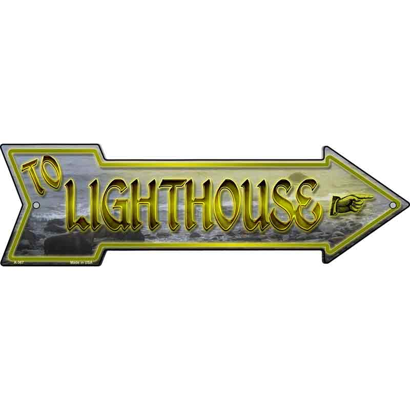 To Lighthouse Novelty Wholesale Arrow SIGN