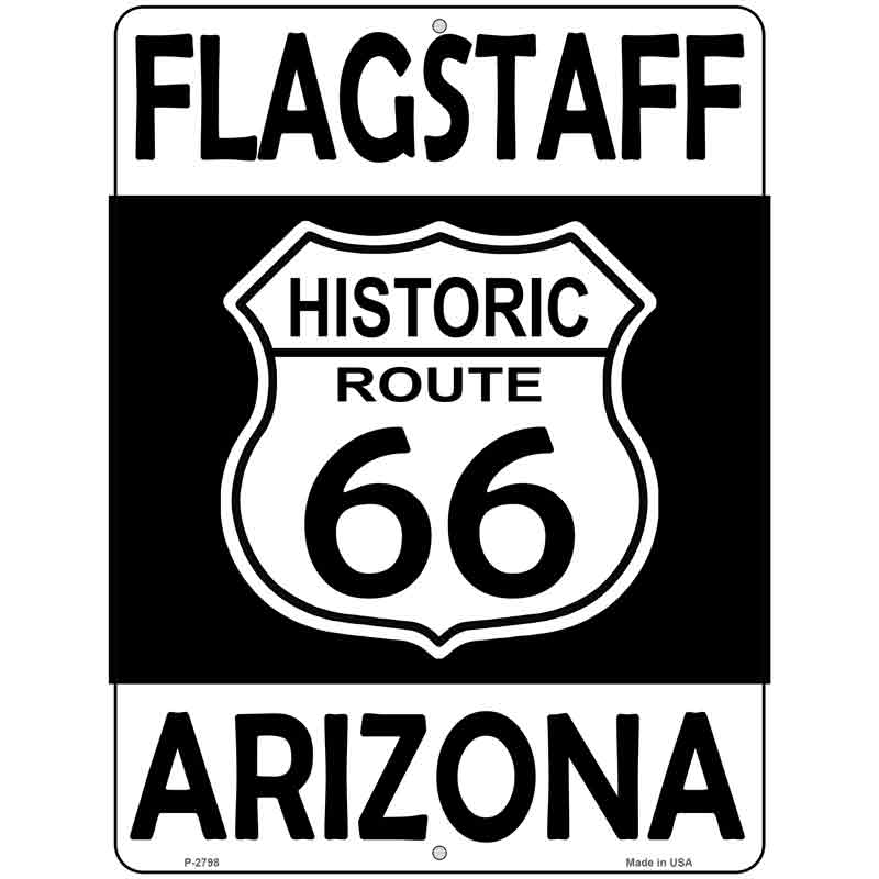 Flagstaff Arizona Historic Route 66 Wholesale Novelty Metal Parking SIGN