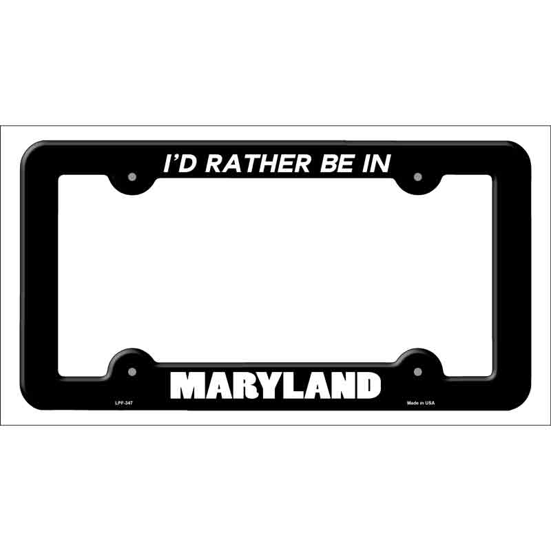 Be In Maryland Wholesale Novelty Metal License Plate FRAME