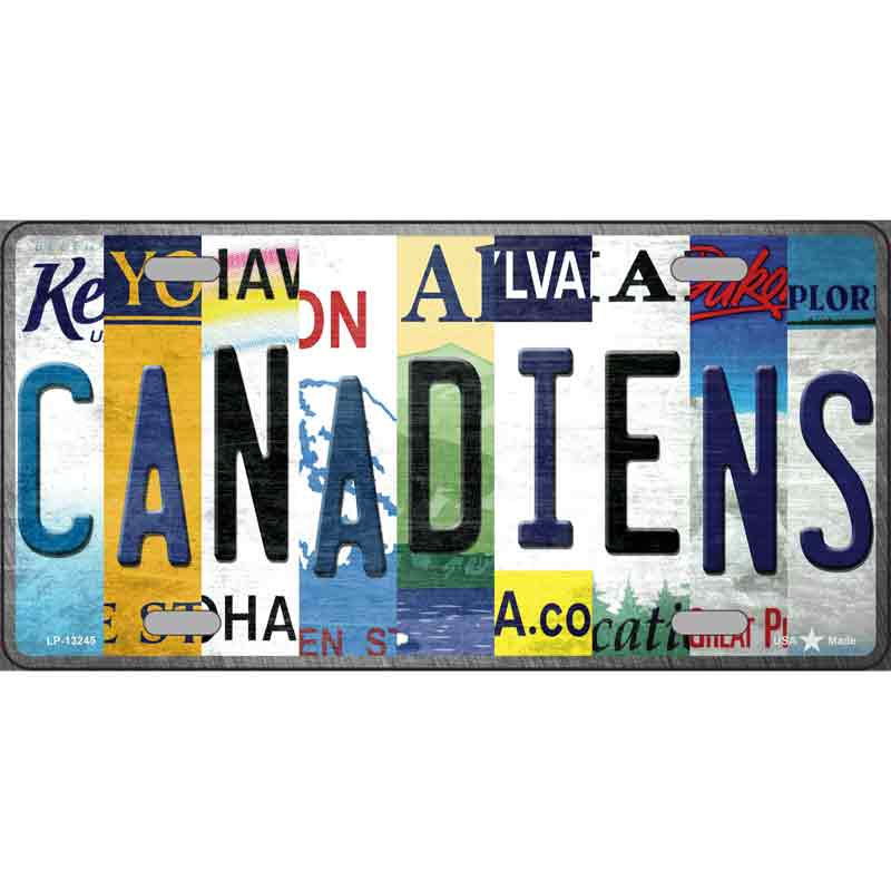 Canadiens Strip Art Wholesale Novelty Metal License Plate Tag