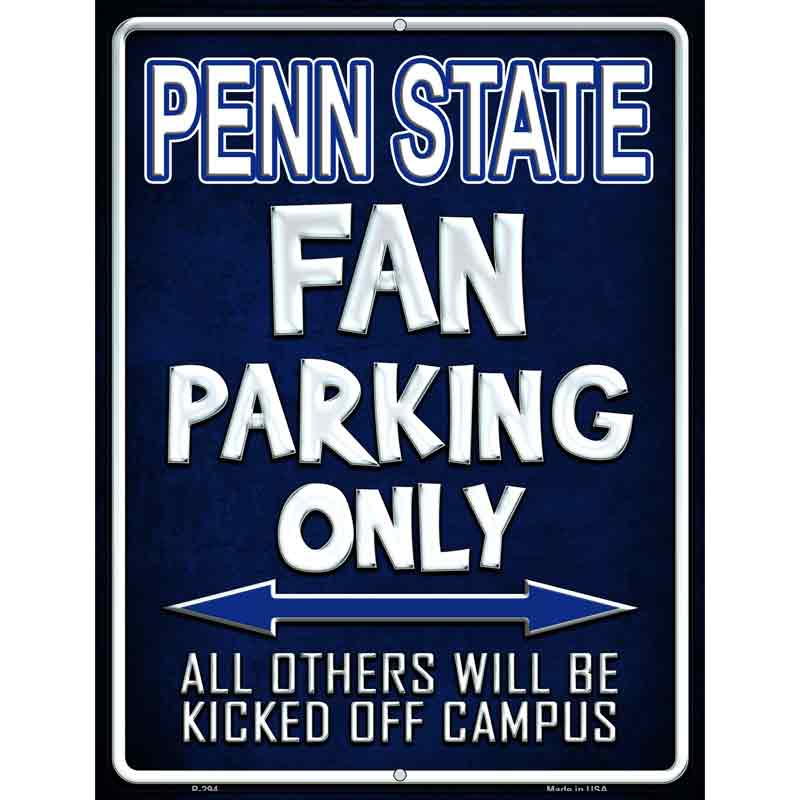 Penn State Wholesale Metal Novelty Parking SIGN