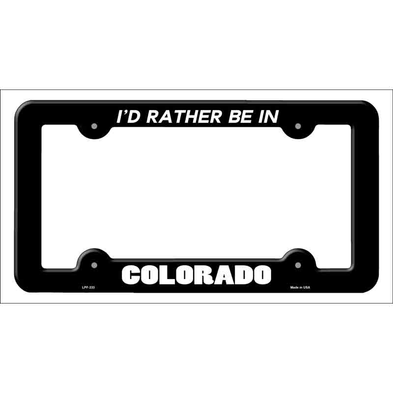 Be In Colorado Wholesale Novelty Metal LICENSE PLATE Frame