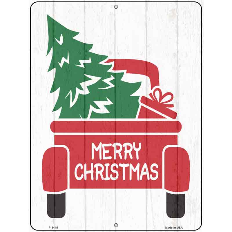 Merry CHRISTMAS Back Of Truck Wholesale Novelty Metal Parking Sign