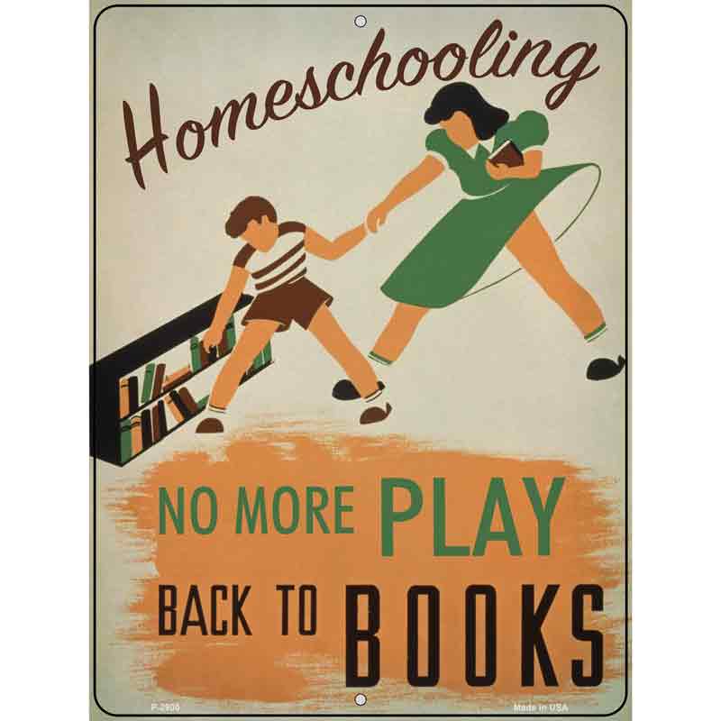 Back To The BOOKs Wholesale Novelty Metal Parking Sign