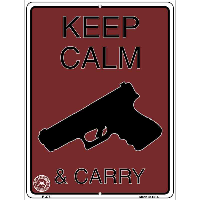 Keep Calm & Carry Wholesale Metal Novelty Parking SIGN