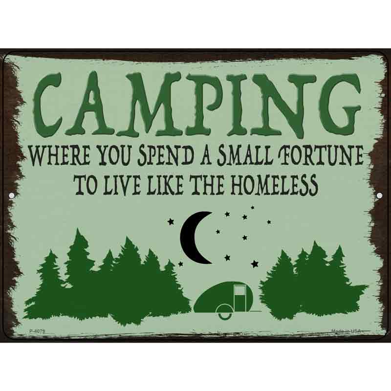 Camping Forest Wholesale Novelty Metal Parking SIGN
