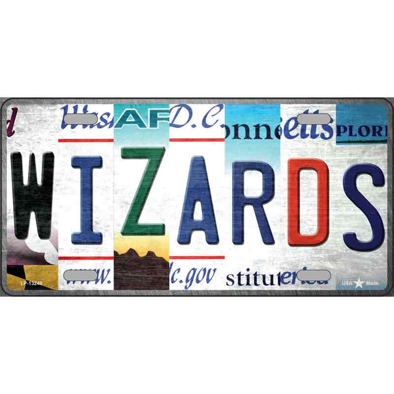 Wizards Strip Art Wholesale Novelty Metal License Plate Tag
