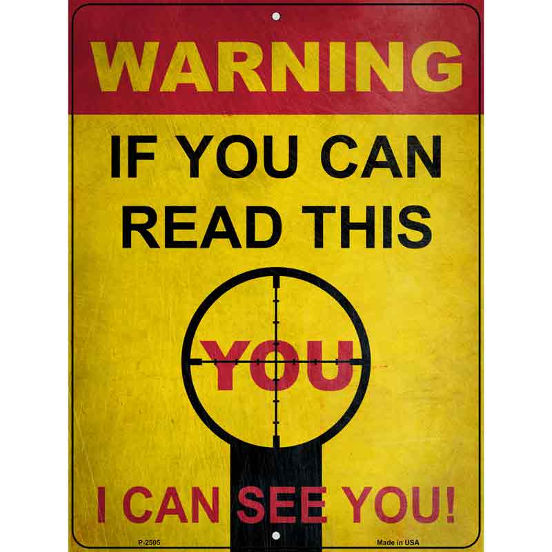 Warning I Can See You Wholesale Novelty Metal Parking SIGN