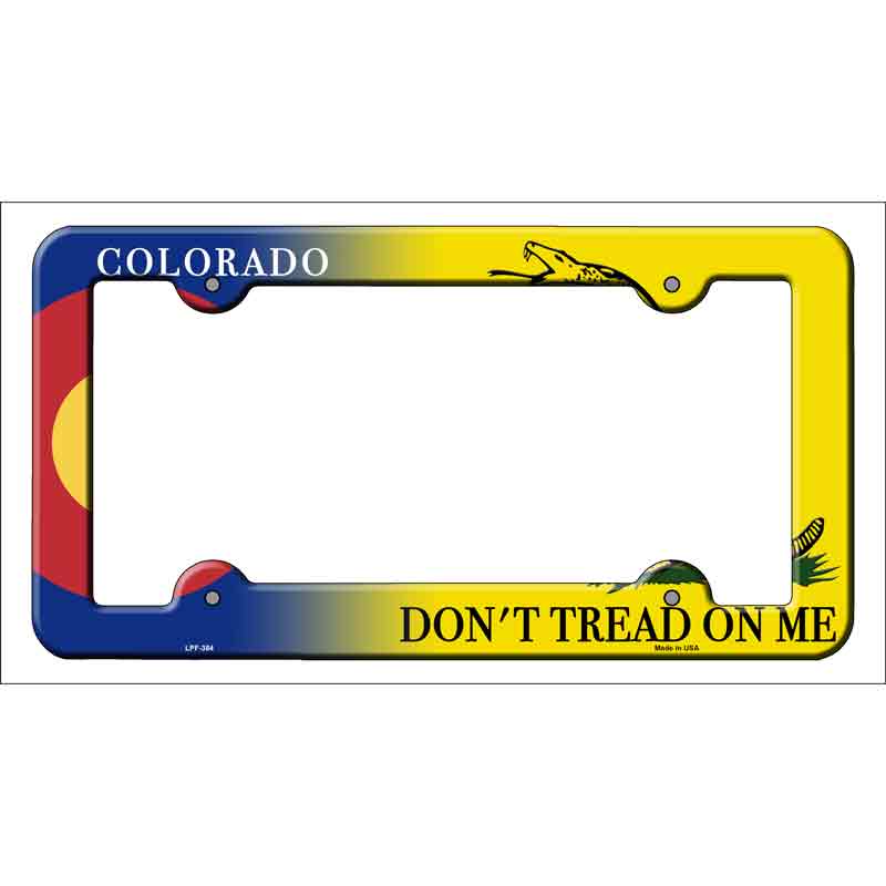 Colorado|Dont Tread Wholesale Novelty Metal License Plate FRAME