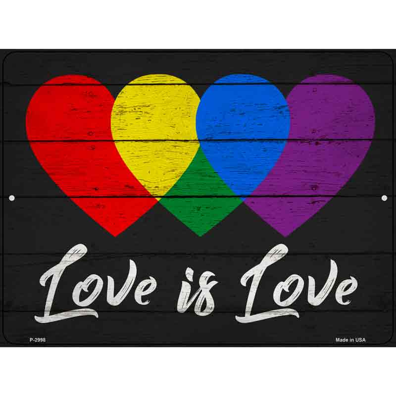 Love is Love Wholesale Novelty Metal Parking SIGN