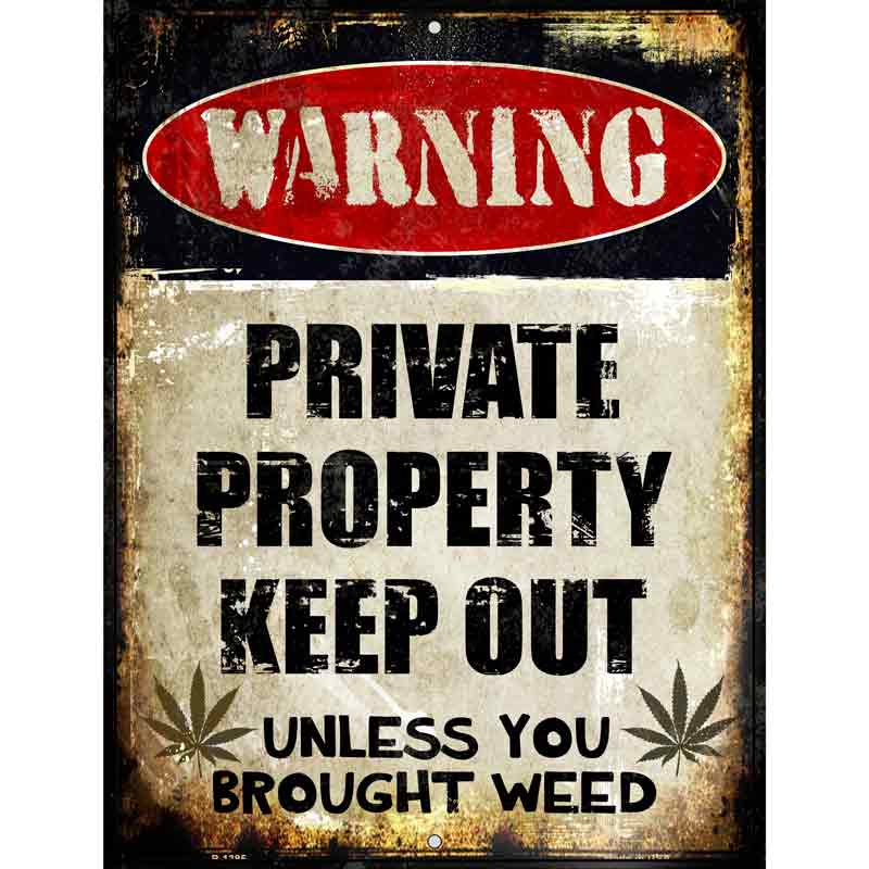 Private Property Wholesale Metal Novelty Parking SIGN