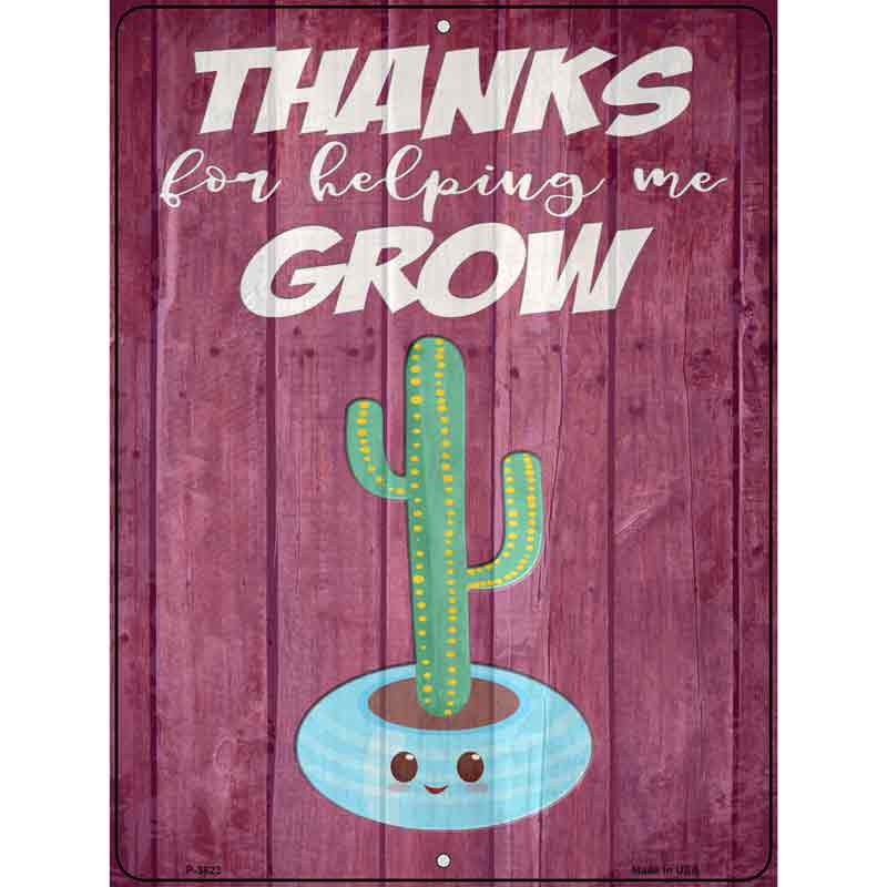 Helping Grow Tall Cactus Wholesale Novelty Metal Parking SIGN