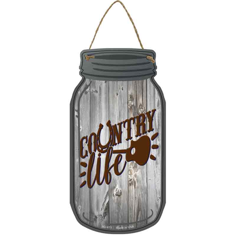 Country Life Wholesale Novelty Metal Mason Jar SIGN