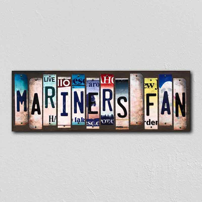 Mariners Fan Wholesale Novelty License Plate Strips Wood Sign