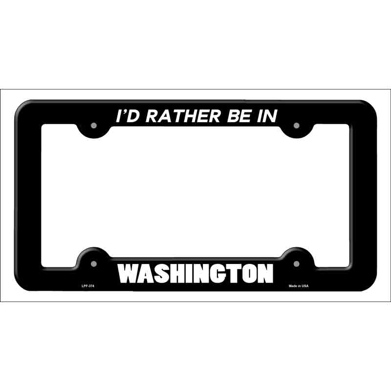 Be In Washington Wholesale Novelty Metal License Plate FRAME