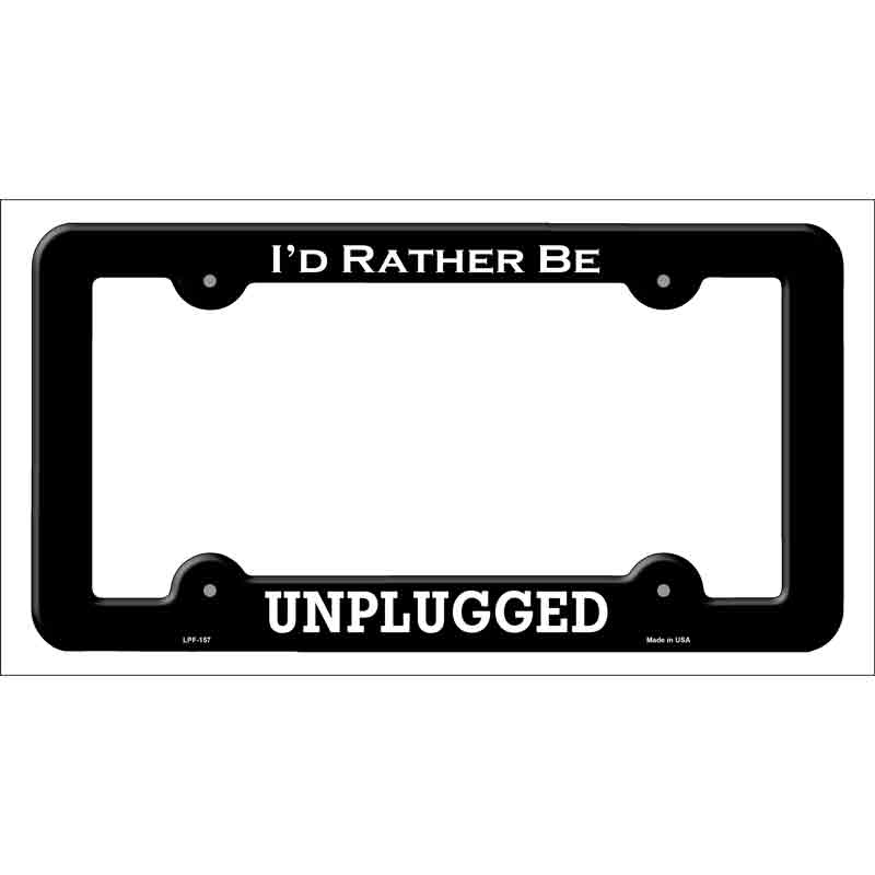 Unplugged Wholesale Novelty Metal License Plate FRAME
