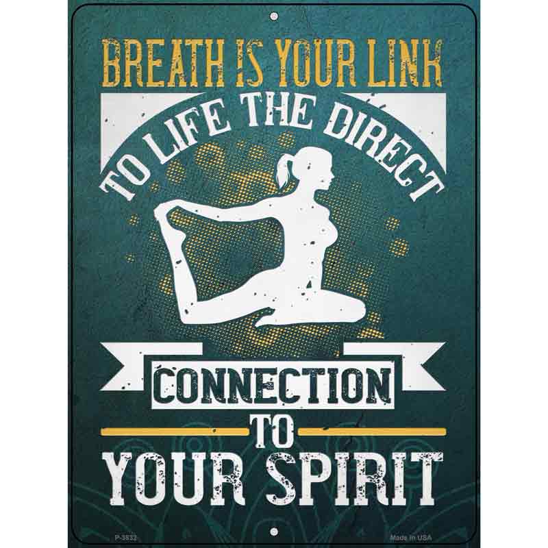Connect To Your Spirit Wholesale Novelty Metal Parking SIGN