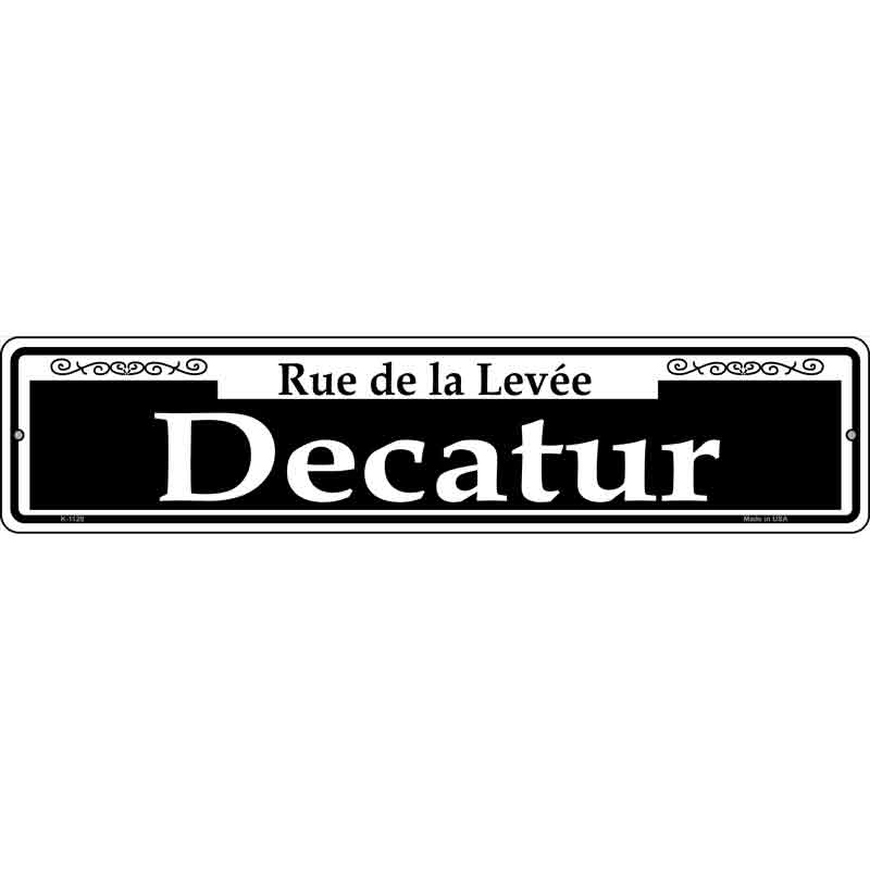 Decatur Wholesale Novelty Small Metal Street Sign