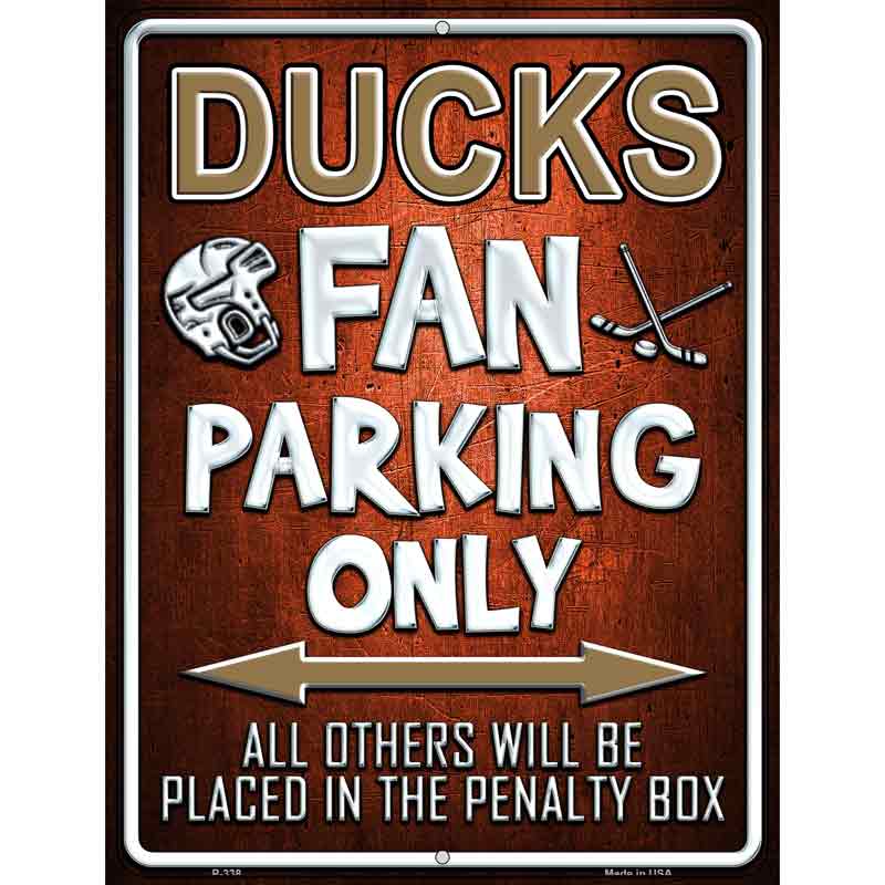 Ducks Wholesale Metal Novelty Parking Sign