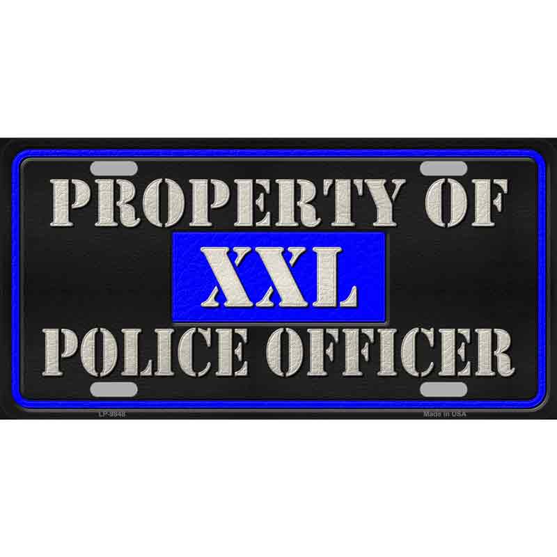 Property Of Police Officer Novelty Wholesale Metal LICENSE PLATE