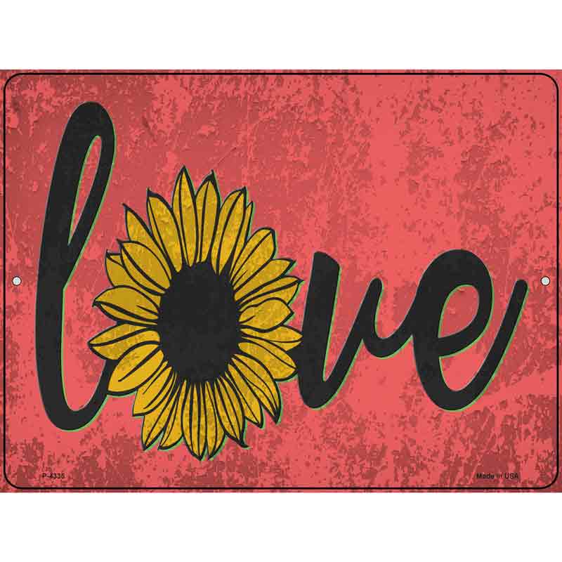 Love Sunflower Wholesale Novelty Metal ParkINg Sign