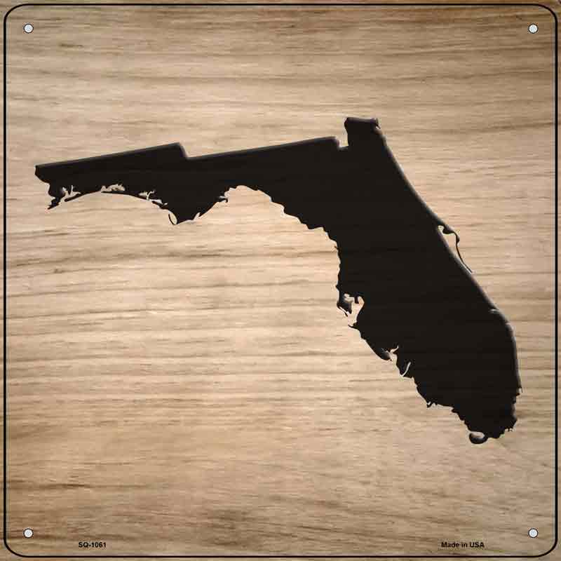Florida Shape Letter Tile Wholesale Novelty Metal Square SIGN
