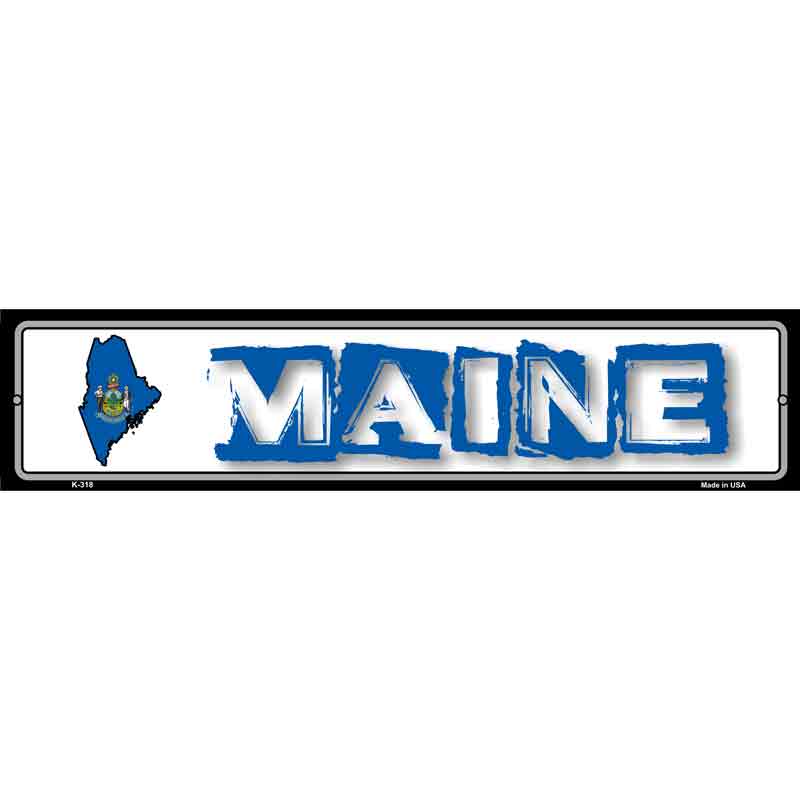 Maine State Outline Wholesale Novelty Metal Vanity Small Street SIGN