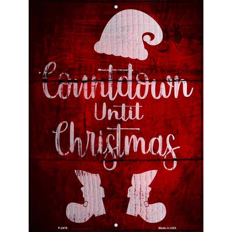 Countdown Until CHRISTMAS Wholesale Novelty Metal Parking Sign