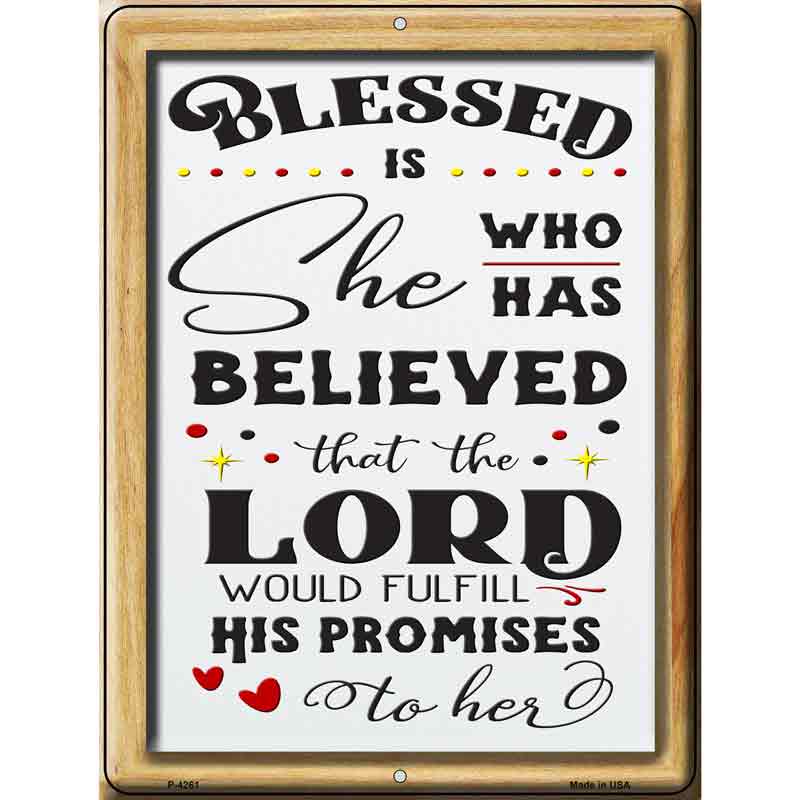 The Lord Would Fulfill His Promises Wholesale Novelty Metal Parking SIGN