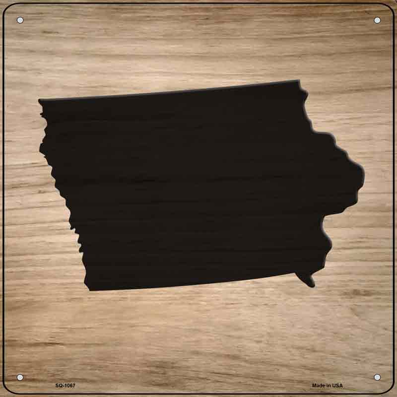 Iowa Shape Letter Tile Wholesale Novelty Metal Square SIGN
