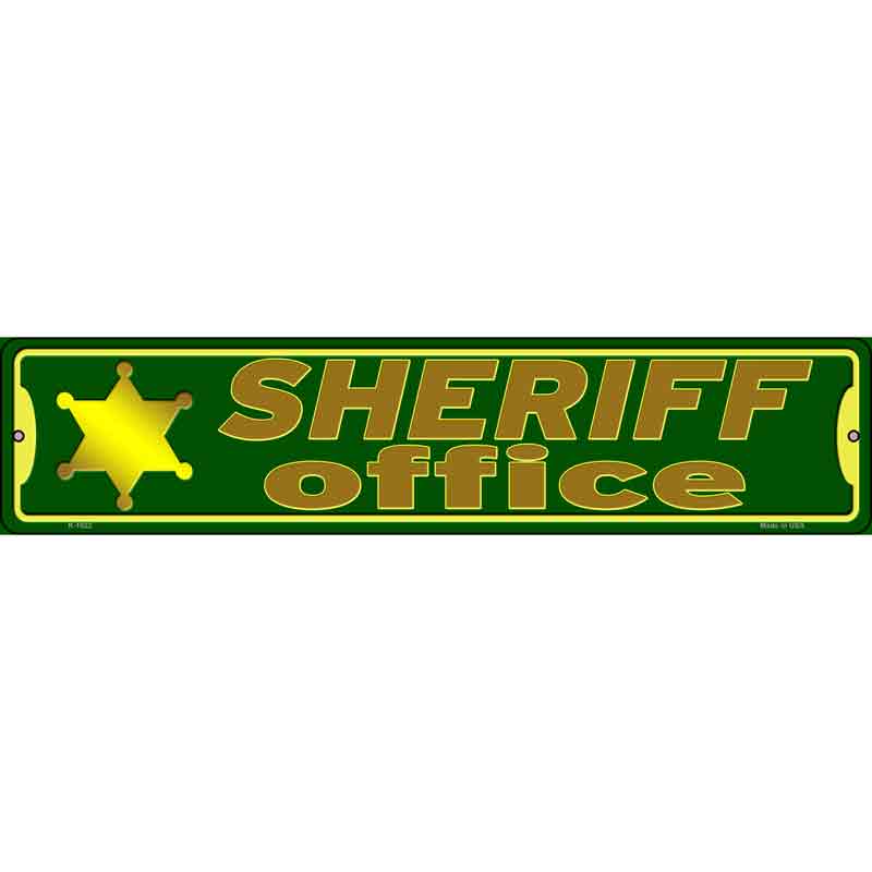 Sheriff Office Wholesale Novelty Small Metal Street Sign