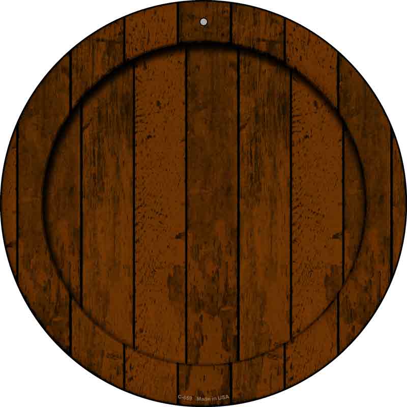 Wooden Wholesale Novelty Metal Circular SIGN