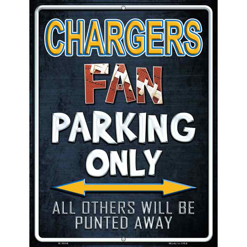 Chargers Wholesale Metal Novelty Parking Sign