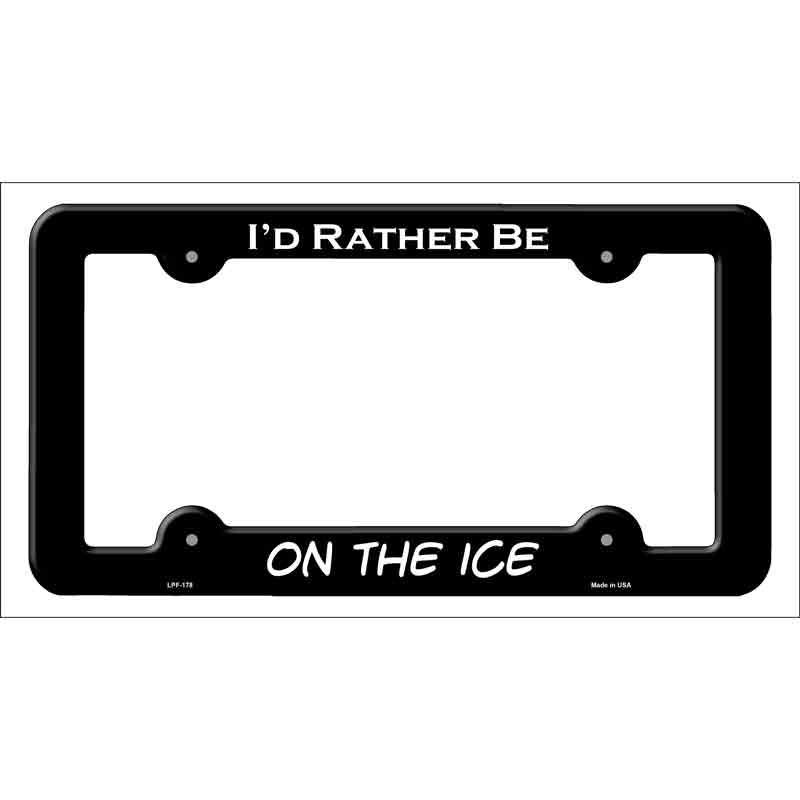 On The Ice Wholesale Novelty Metal License Plate FRAME