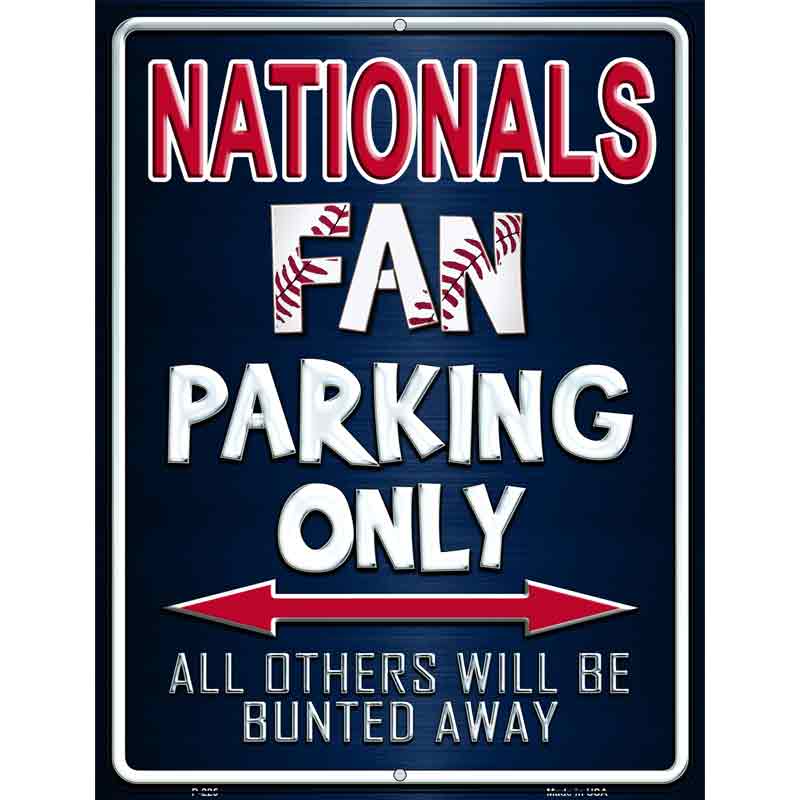 Nationals Wholesale Metal Novelty Parking Sign