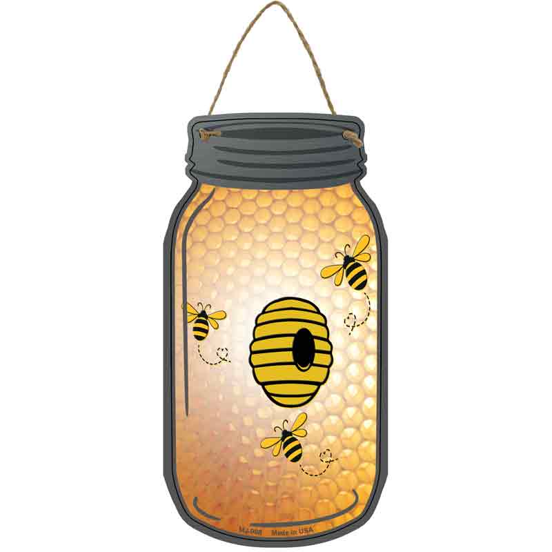 Bee Hive Wholesale Novelty Metal Mason Jar SIGN
