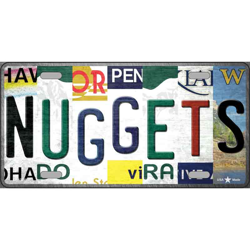 Nuggets Strip Art Wholesale Novelty Metal License Plate Tag