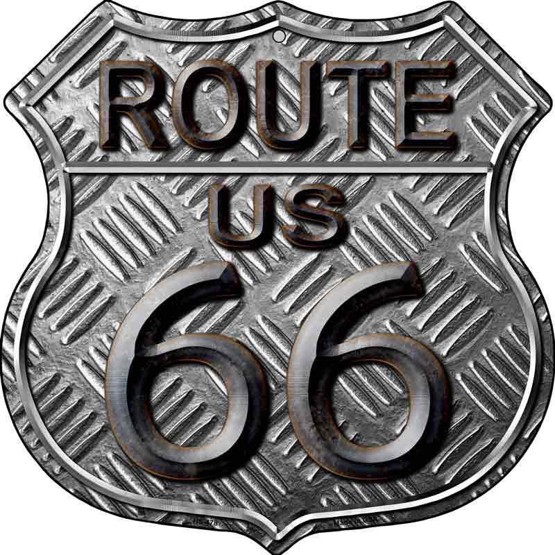 Route 66 Stamped Wholesale Metal Novelty Highway Shield