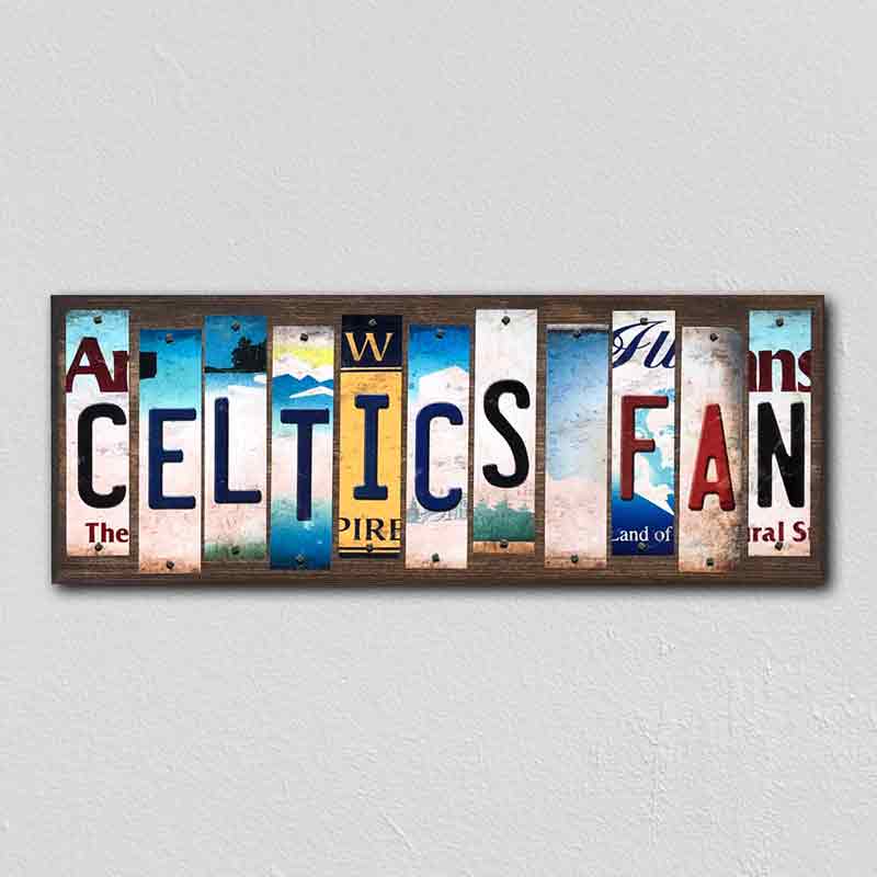 Celtics FAN Wholesale Novelty License Plate Strips Wood Sign