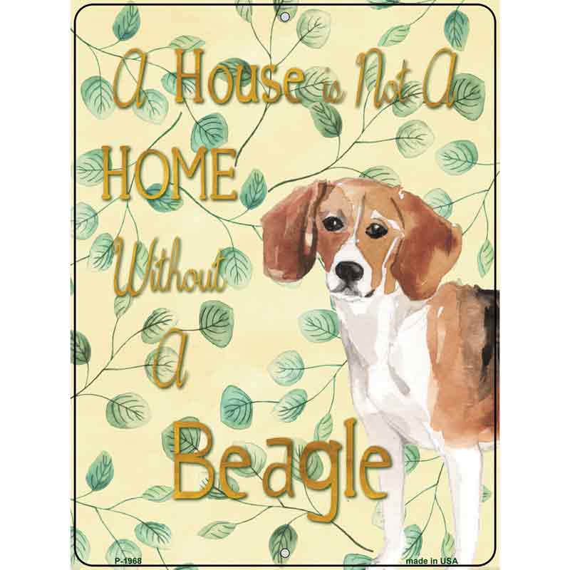 Not A Home Without A Beagle Wholesale Novelty Parking Sign