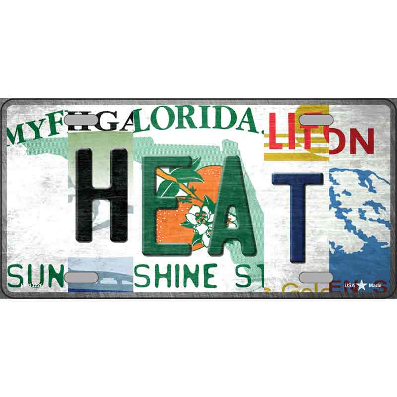 Heat Strip Art Wholesale Novelty Metal License Plate Tag
