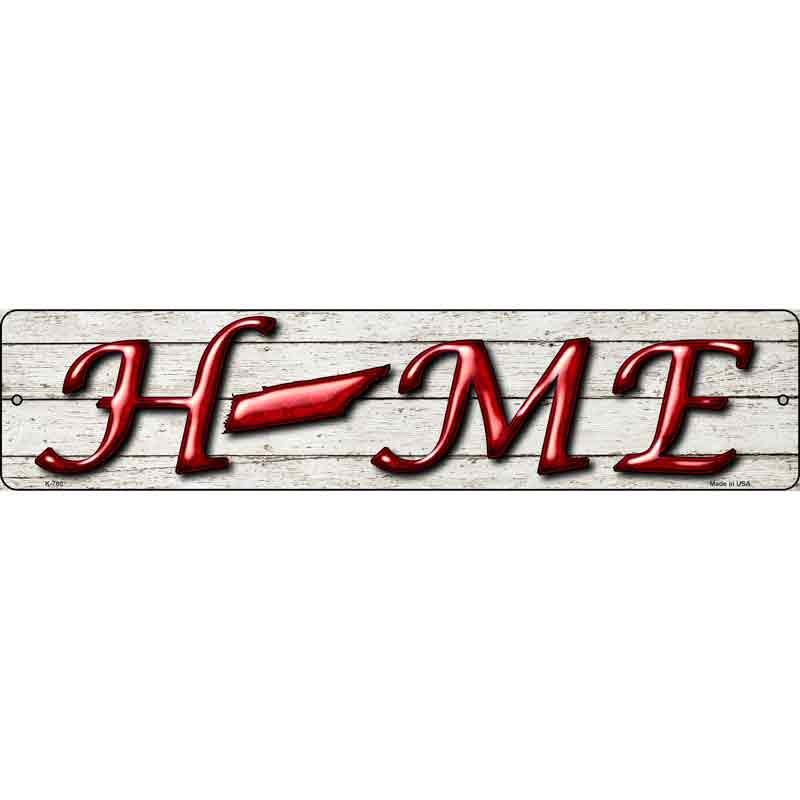 Tennessee Home State Outline Wholesale Novelty Mini Metal Street SIGN