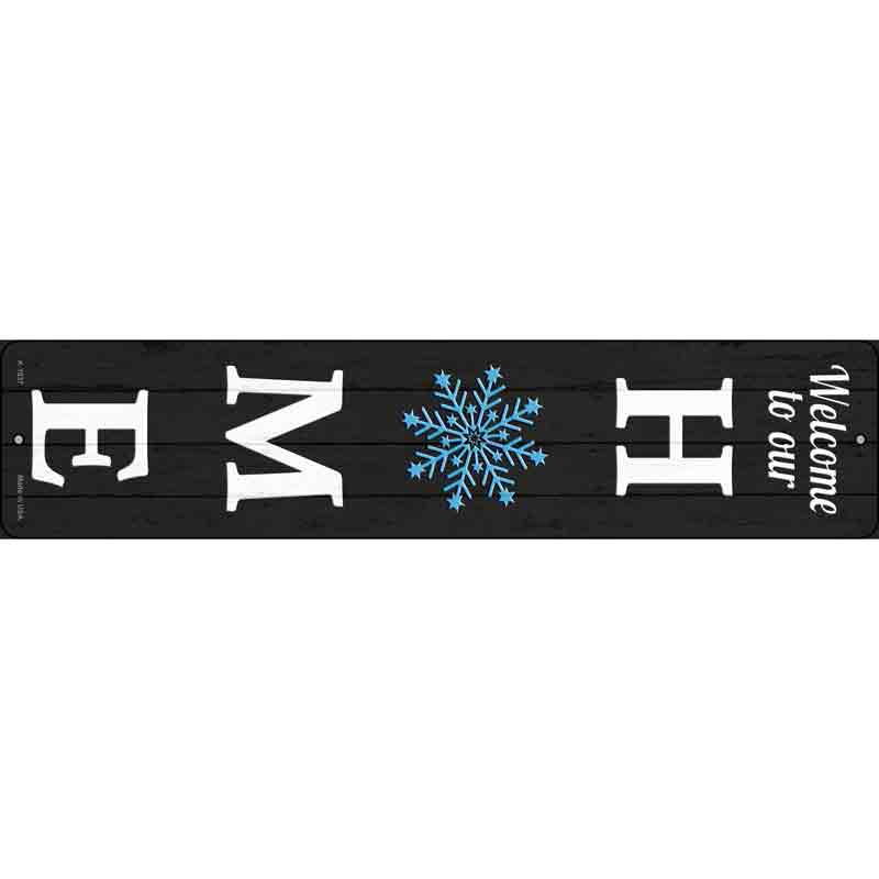 Home Snowflake Wholesale Novelty Small Metal Street Sign