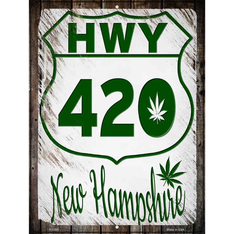 HWY 420 NEW Hampshire Wholesale Novelty Metal Parking Sign