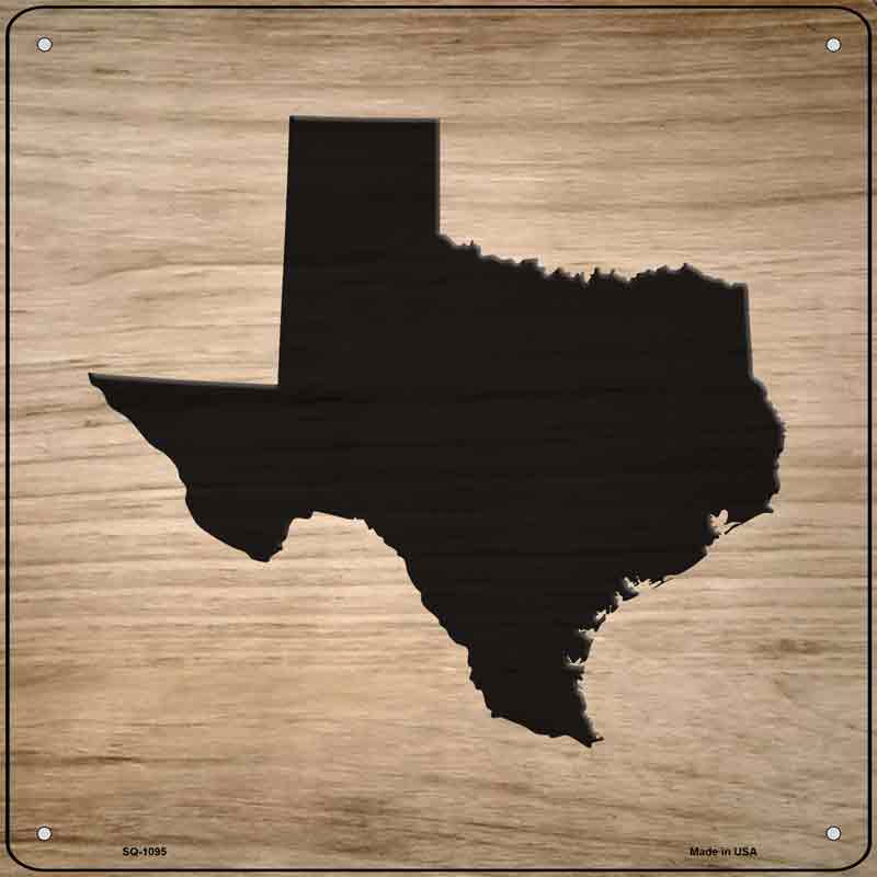 Texas Shape Letter Tile Wholesale Novelty Metal Square SIGN