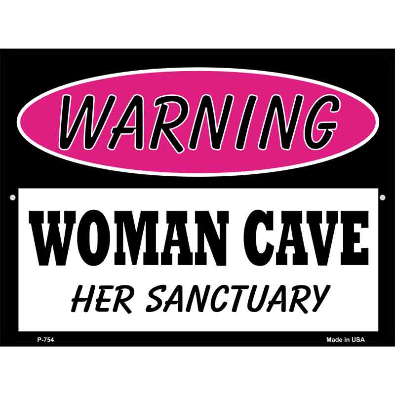 Woman Cave Her Sanctuary Wholesale Metal Novelty Parking SIGN