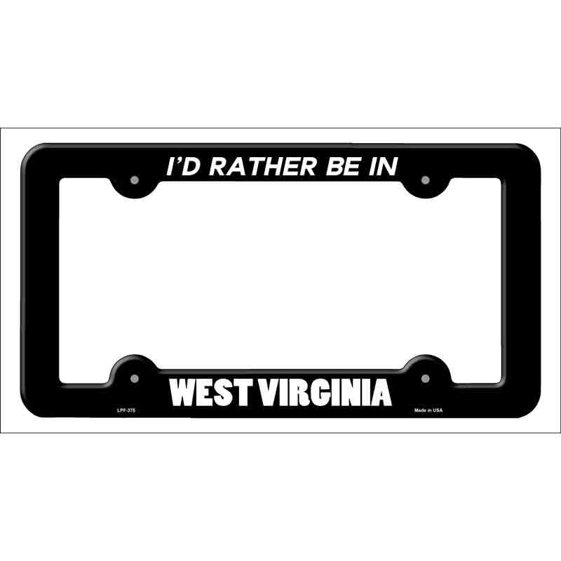 Be In West Virginia Wholesale Novelty Metal License Plate FRAME