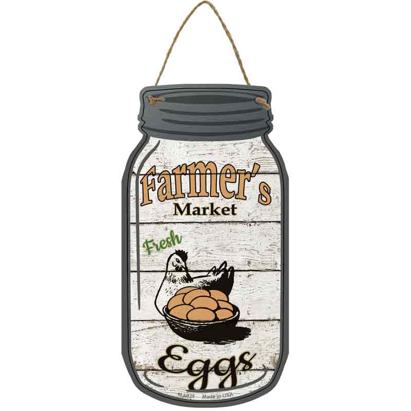 Eggs Farmers Market Wholesale Novelty Metal Mason Jar SIGN