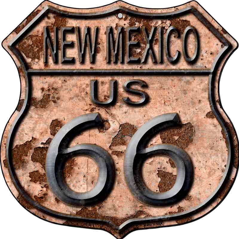 NEW Mexico Route 66 Rusty Wholesale Metal Novelty Highway Shield