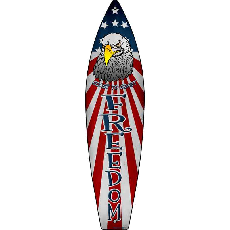Freedom Wholesale Metal Novelty Surfboard SIGN